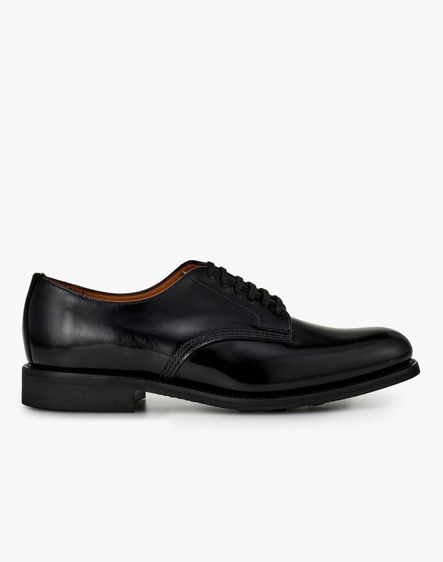 맨온더분 [MAN ON THE BOON] [SANDERS] OFFICER SHOE 폴리싱 레더 로퍼_블랙 4715118201 착용컷