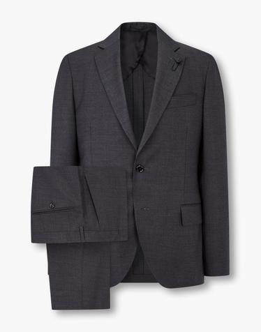 [LARDINI] 포시즌 베이직 울 싱글 수트 _다크 그레이 1915101006