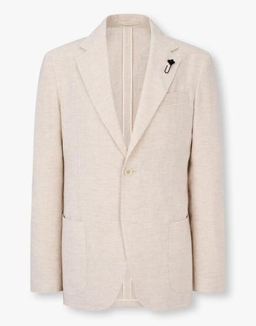 [LARDINI] 린넨 블렌드 썸머 이지 자켓 _라이트 베이지 1915102021