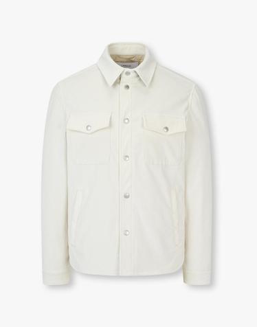 [LARDINI] 포켓 디테일 코듀로이 워크 자켓_오프 화이트 1915310010