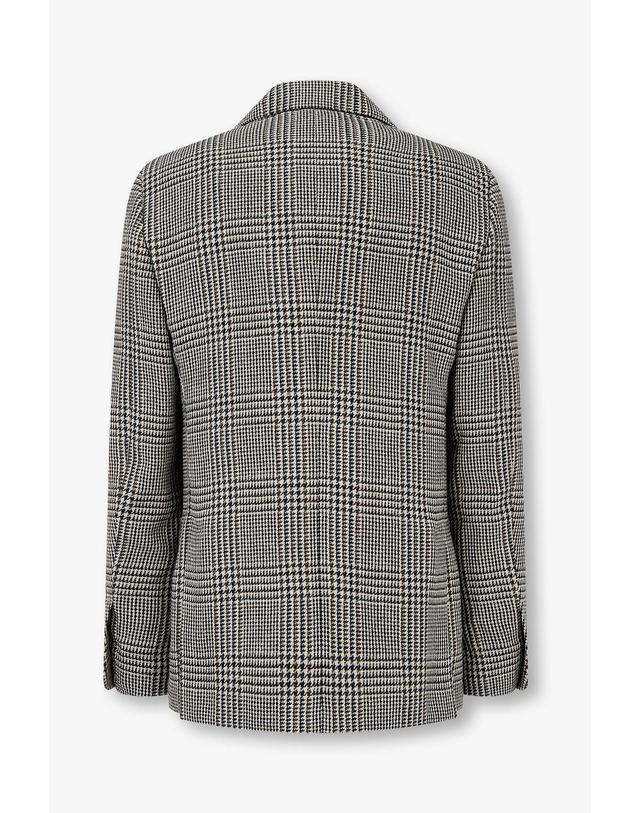라르디니 [LARDINI] 알파카 블렌드 하운드투스 자켓_멀티 1915302003 착용컷