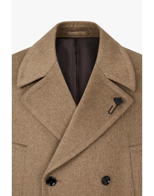 라르디니 [LARDINI] CAPOLAVORO 울 더블 롱 코트_브라운 1915308006 착용컷