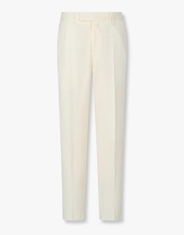 [LARDINI] 노 턱 트윌 울 팬츠_크림 1916105106