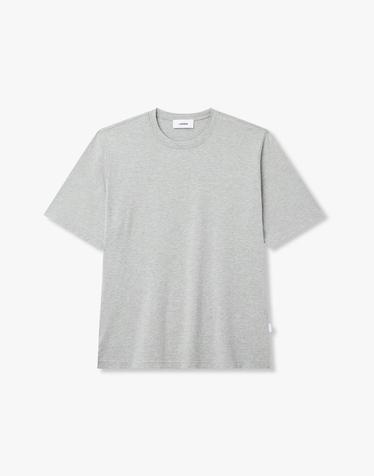 [LARDINI] 실크 코튼 저지 티셔츠 멜란지 그레이 1916128133
