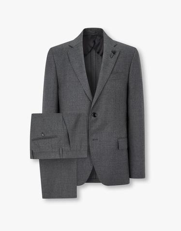 [LARDINI] 울 플란넬 싱글 수트_다크 그레이 1936301105
