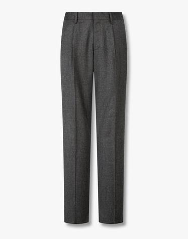 [LARDINI] 원 턱 플리츠 플란넬 팬츠_챠콜 1936305202
