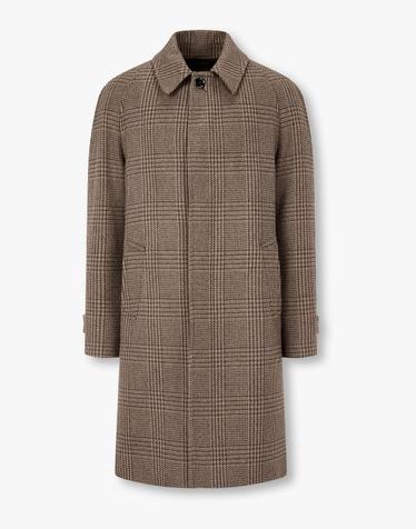 [LARDINI] 체크 래글런 캐주얼 코트_브라운 1936308203