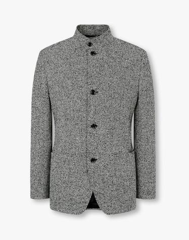 [LARDINI] 차이나카라 헤링본 컨템 자켓 _그레이 1936302113