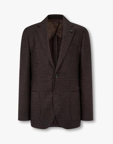 [LARDINI] 소프트터치 클래식 싱글 자켓 _브라운 1936302108