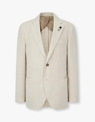 [LARDINI] 헤링본 소프트 싱글 자켓 _아이보리 1936302105