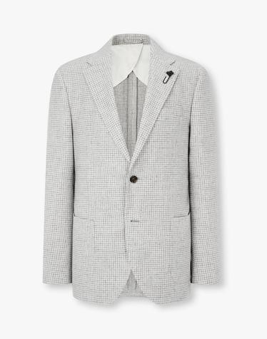[LARDINI] 하운드투스 소프트터치 자켓 _그레이 1936302204