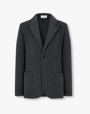 [LARDINI] 캐시미어 솔리드 니트 자켓_챠콜 1936328107