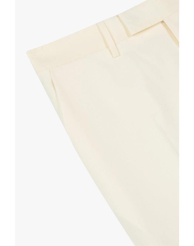 라르디니 [LARDINI] 노 턱 트윌 울 팬츠_크림 1916105106 착용컷