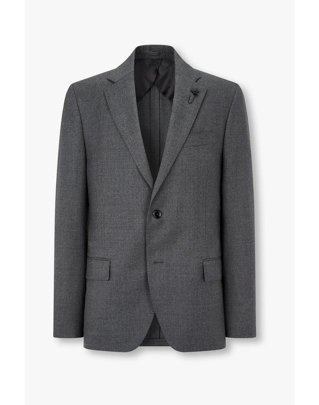 라르디니 [LARDINI] 울 플란넬 싱글 수트_다크 그레이 1936301105 착용컷