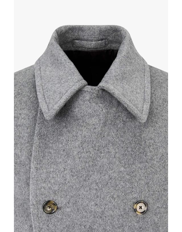 라르디니 [LARDINI] 울 더블 피코트_그레이 1936308107 착용컷