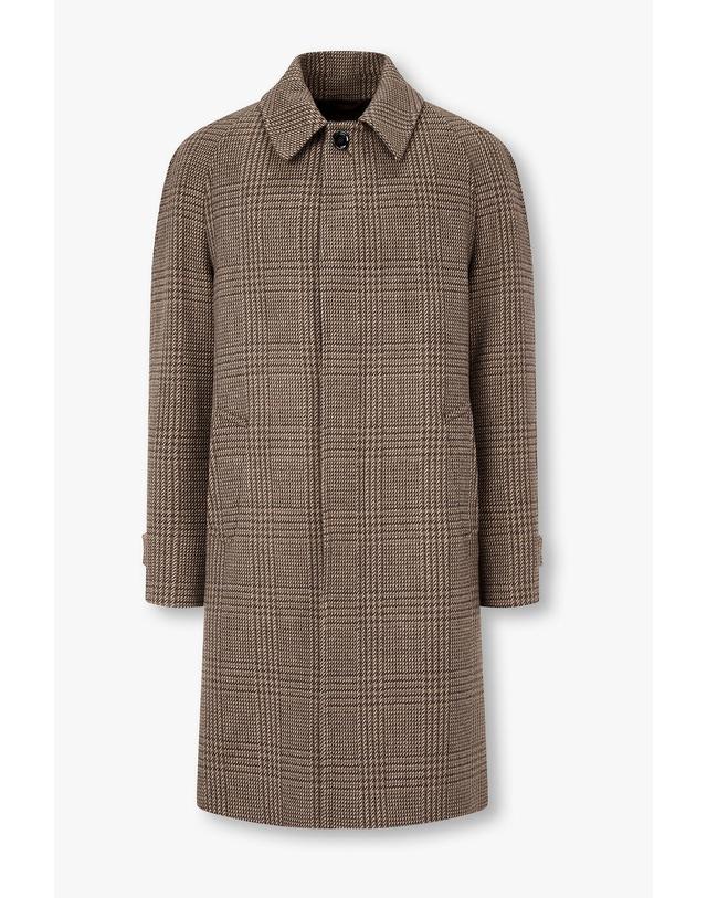 라르디니 [LARDINI] 체크 래글런 캐주얼 코트_브라운 1936308203 착용컷