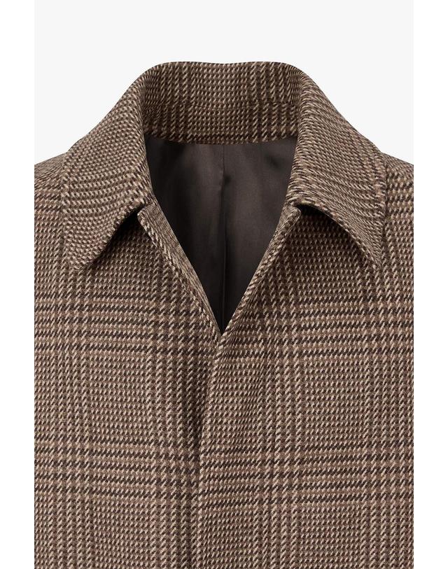 라르디니 [LARDINI] 체크 래글런 캐주얼 코트_브라운 1936308203 착용컷