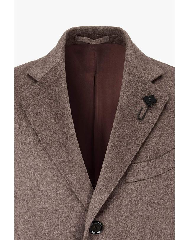 라르디니 [LARDINI] 워터프루프 캐시미어 캐주얼 코트_브라운 1936308101 착용컷
