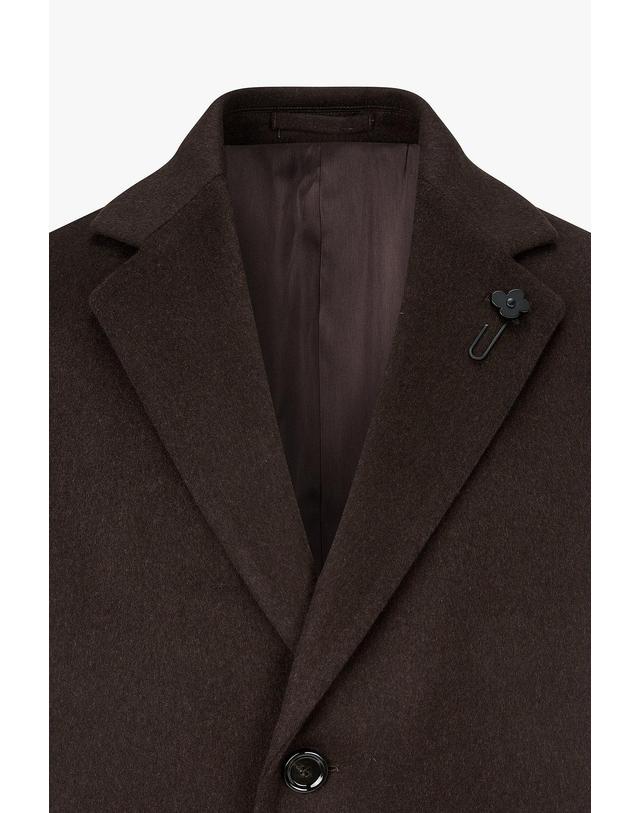 라르디니 [LARDINI] 로로피아나 울 싱글 코트_브라운 1936308201 착용컷
