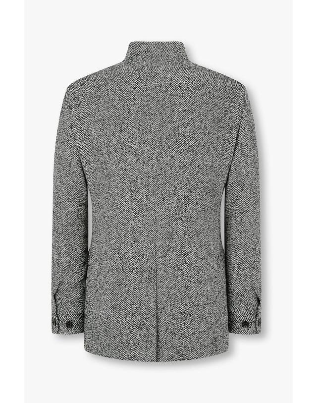 라르디니 [LARDINI] 차이나카라 헤링본 컨템 자켓 _그레이 1936302113 착용컷
