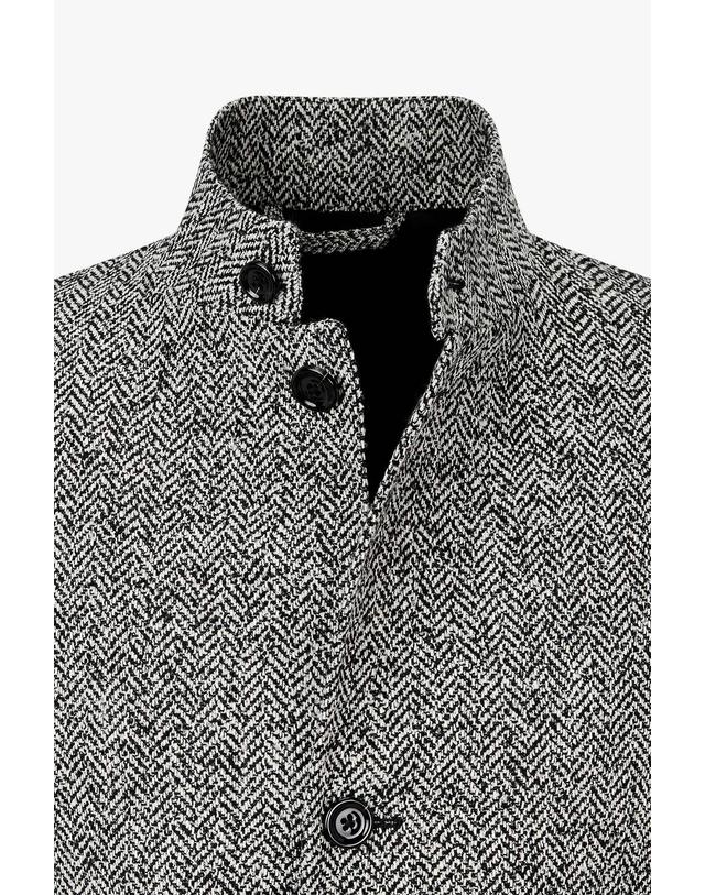 라르디니 [LARDINI] 차이나카라 헤링본 컨템 자켓 _그레이 1936302113 착용컷