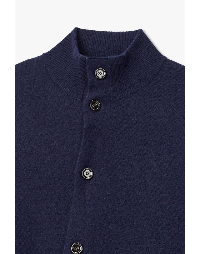 라르디니 [LARDINI] 차이나 카라 니트 아우터 _네이비 1936328109 착용컷