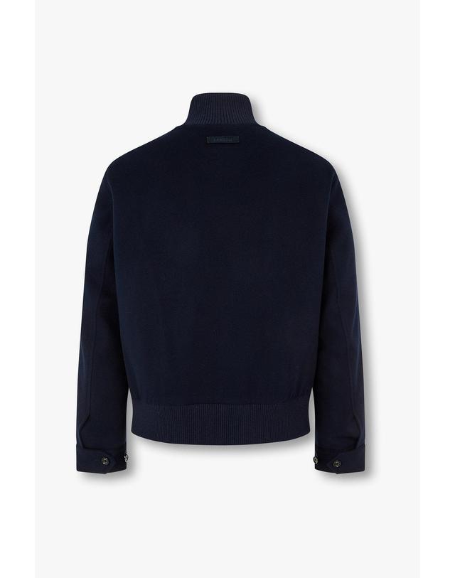 라르디니 [LARDINI] 울 블렌드 크롭 블루종 _네이비 1936310105 착용컷