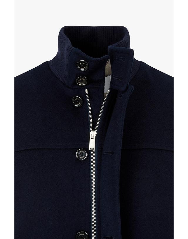 라르디니 [LARDINI] 울 블렌드 크롭 블루종 _네이비 1936310105 착용컷