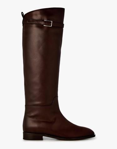 [DELLA LANA] BUCKLE RIDING BOOTS_브라운 DL16389703