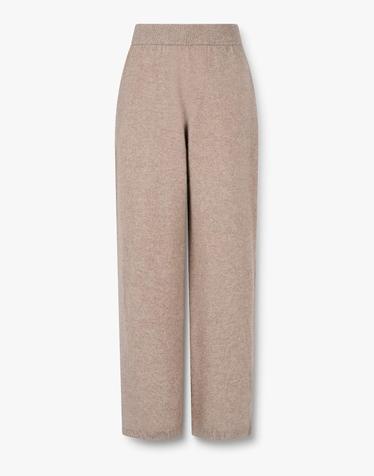 [DELLA LANA] 밴딩 캐시미어 니트 팬츠_베이지 DL16448901