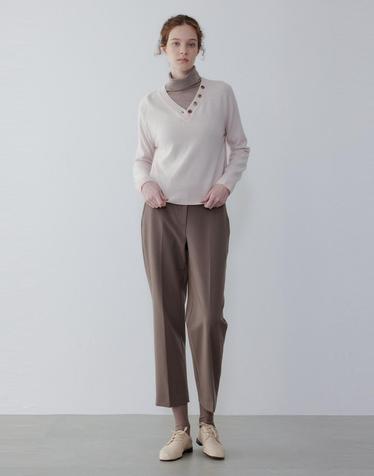 [ILAIL] 소프트 터치 슬림 핏 팬츠_브라운 IA15430930