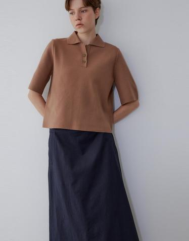 [ILAIL] 스마트 카라 세미 오버핏 풀오버_카멜 IA15352850