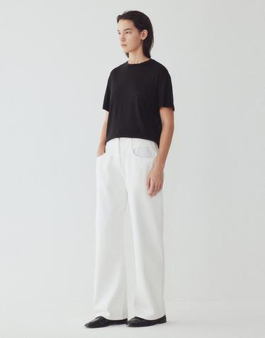 [ILAIL] 썸머 울 블렌드 티셔츠_블랙 _블랙 IA16340720