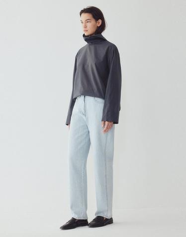[ILAIL] 하이넥 버튼업 블라우스_블랙 _블랙 IA16360730