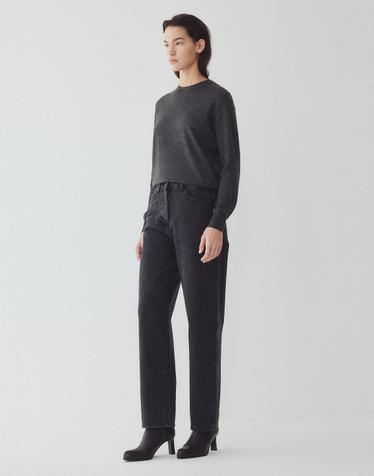[ILAIL] 클래식 미니멀 데님 팬츠_블랙 _블랙 IA16355730