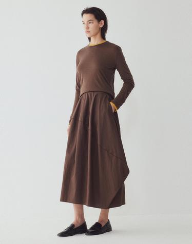 [ILAIL] 벌룬 핏 미디 스커트_브라운 _브라운 IA16335720