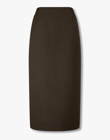 일라일 [ILAIL] 울 블렌드 펜슬 스커트_브라운 IA16435010