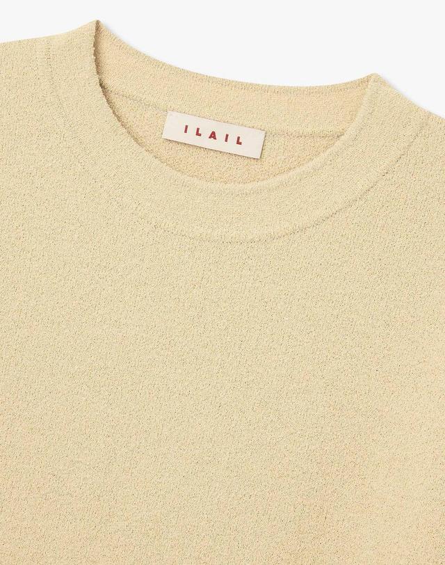 일라일 [ILAIL] 부클레 루즈핏 풀오버_라이트베이지 IA16352710 착용컷