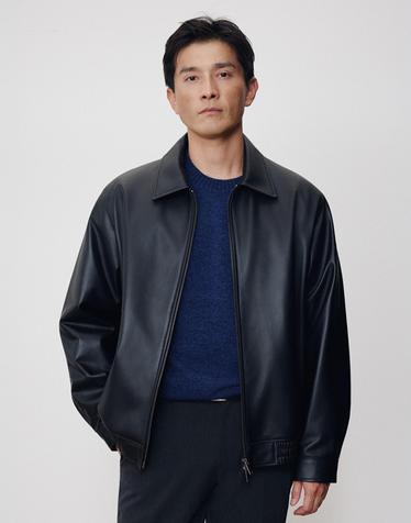 26FW 소프트 램스킨 재킷 블랙