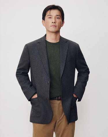다니엘크레뮤 26FW 울 블렌드 헤링본 블레이저