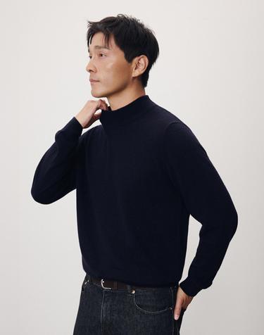 [3종세트] 26FW 캐시미어 울 블렌드 모크넥 니트