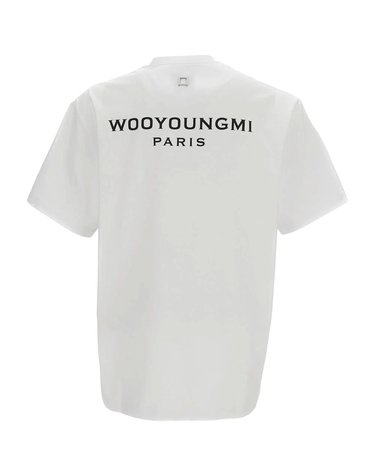 우영미 백로고 반팔 티셔츠 화이트 W261TS07 701W