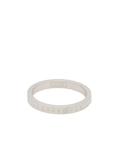 MM6 메종마르지엘라 넘버릭 미니멀 시그니쳐 반지 실버 SM6UQ0059 P6469 951