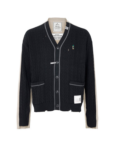 미하라야스히로 남성 니트 가디건 A16CD521 BLACK