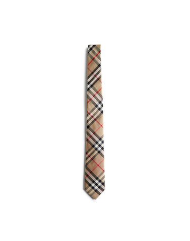 26SS 버버리 체크 실크 넥타이 8011693