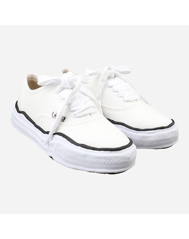 [미하라야스히로]6S A02FW704 WHITE 베이커 OG 솔 캔버스 로우 컷 스니커즈