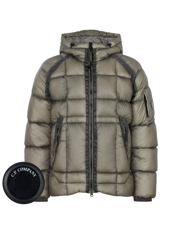 씨피컴퍼니 26FW 폴른록 그레이 DD 쉘 후드 덕 다운 자켓 21CMOW702A 110416A 356