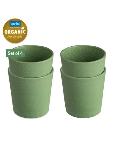[Koziol]코지올 커넥트 컵 190ml 4P 세트 네이처 그린