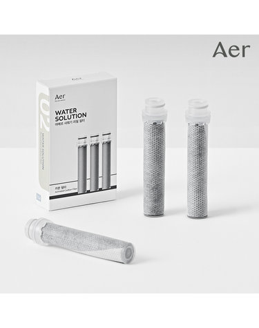 아에르 콰트로 필터샤워기 물냄새 잔류염소 불순물 녹물제거 카본 필터 3개입