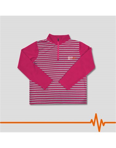[보리보리] 아동 스트라이프 짚업티  스판티 줄무늬티 WINGS STRIPE ZIP 핑크